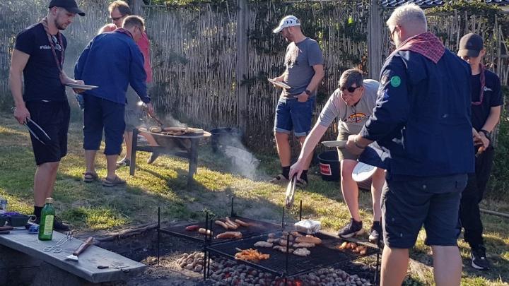 Grillaften i spejder hytten