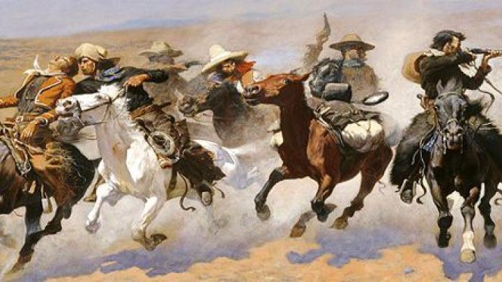 Cowboys på heste